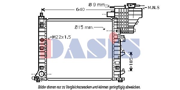 AKS DASIS Radiators, Motora dzesēšanas sistēma 123280N